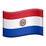 Flag: Paraguay Emoji, Apple style