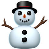 Snowman Without Snow Emoji, Apple style