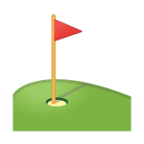 Flag in Hole Emoji, Google style