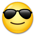 Smiling Face with Sunglasses Emoji, LG style