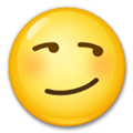 Smirking Face Emoji, LG style