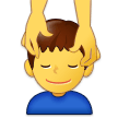 Man Getting Massage Emoji, Samsung style