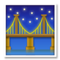 Bridge At Night Emoji, LG style