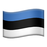 Flag: Estonia Emoji, Apple style