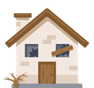 Derelict House Emoji, Facebook style