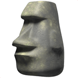 Moai Emoji, Apple style