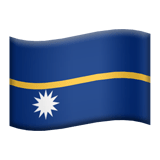 Flag: Nauru Emoji, Apple style