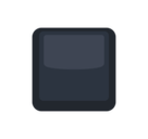 Black Medium-Small Square Emoji, Facebook style