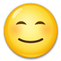 Smiling Face with Smiling Eyes Emoji, LG style