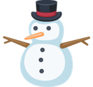 Snowman Without Snow Emoji, Facebook style