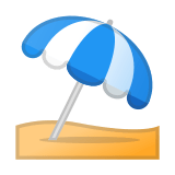 Umbrella on Ground Emoji, Google style