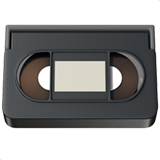 Videocassette Emoji, Apple style