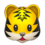 Tiger Face Emoji, Apple style