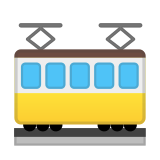 Tram Car Emoji, Google style