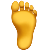 Foot Emoji, Apple style