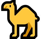 Camel Emoji, Microsoft style