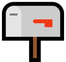 Closed Mailbox with Lowered Flag Emoji, Microsoft style