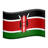 Flag: Kenya Emoji, Apple style