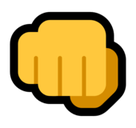 Fist Bump Emoji, Microsoft style