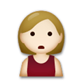 Person Pouting Emoji with Medium-Light Skin Tone, LG style
