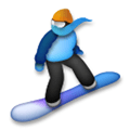 Snowboarder Emoji, LG style