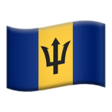 Flag: Barbados Emoji, Apple style