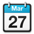 Tear-Off Calendar Emoji, LG style