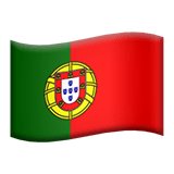 Flag: Portugal Emoji, Apple style