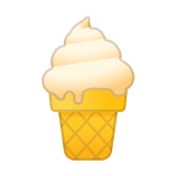Soft Ice Cream Emoji, Google style