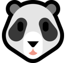 Panda Face Emoji, Microsoft style