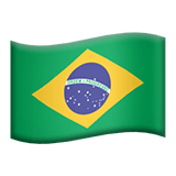 Flag of Brazil Emoji, Apple style