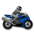 Racing Motorcycle Emoji, LG style