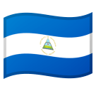 Flag: Nicaragua Emoji, Microsoft style