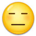 Expressionless Face Emoji, LG style