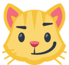 Cat Face with Wry Smile Emoji, Facebook style