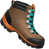 Hiking Boot Emoji, Apple style