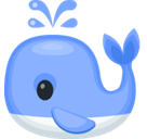 Spouting Whale Emoji, Facebook style