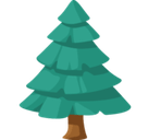 Evergreen Tree Emoji, Facebook style