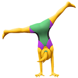 Woman Cartwheeling Emoji, Apple style