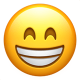 Grin Emoji, Apple style