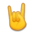 Sign of the Horns Emoji, LG style