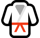 Martial Arts Uniform Emoji, Microsoft style