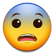 Fearful Face Emoji, Samsung style