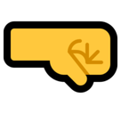 Right-Facing Fist Emoji, Microsoft style