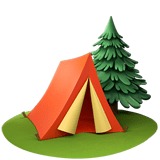 Camping Emoji, Apple style