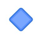 Small Blue Diamond Emoji, Facebook style