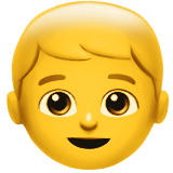 Boy Emoji, Apple style