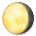 Waning Gibbous Moon Emoji, LG style