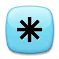 Eight-Spoked Asterisk Emoji, LG style