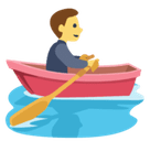 Man Rowing Boat Emoji, Facebook style